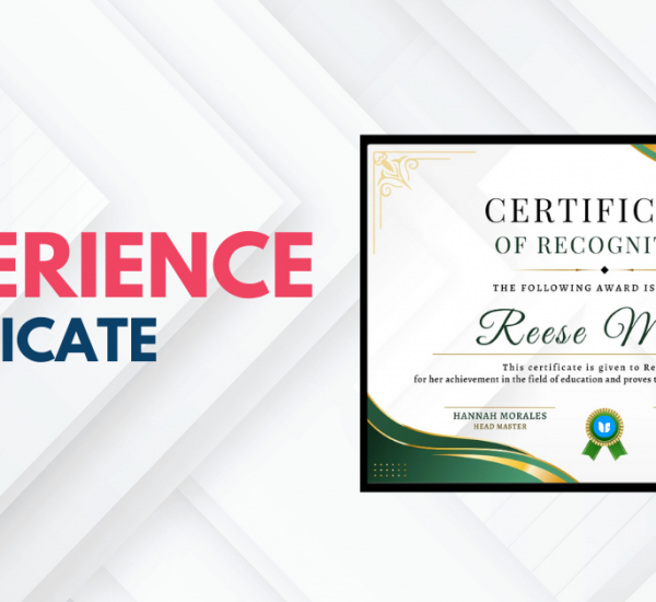How to Make an Experience Certificate