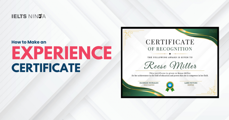 How to Make an Experience Certificate