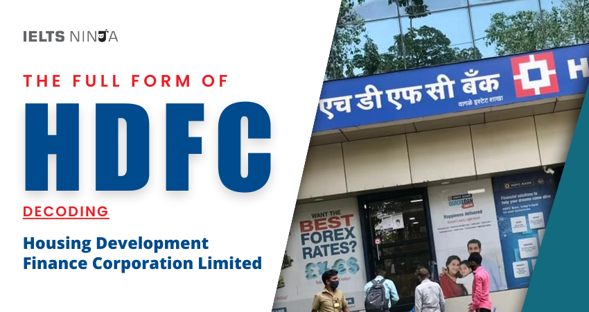 The Full Form of HDFC