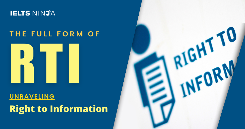 The Full Form of RTI